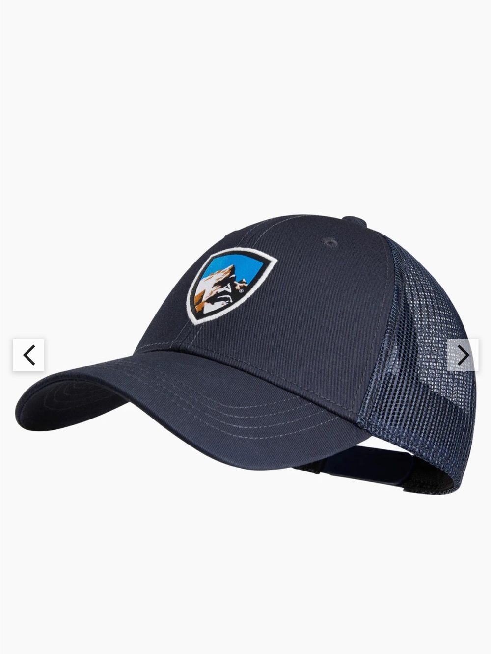 Kuhl Navy Trucker Cap with Kuhl Logo Patch Snap Back